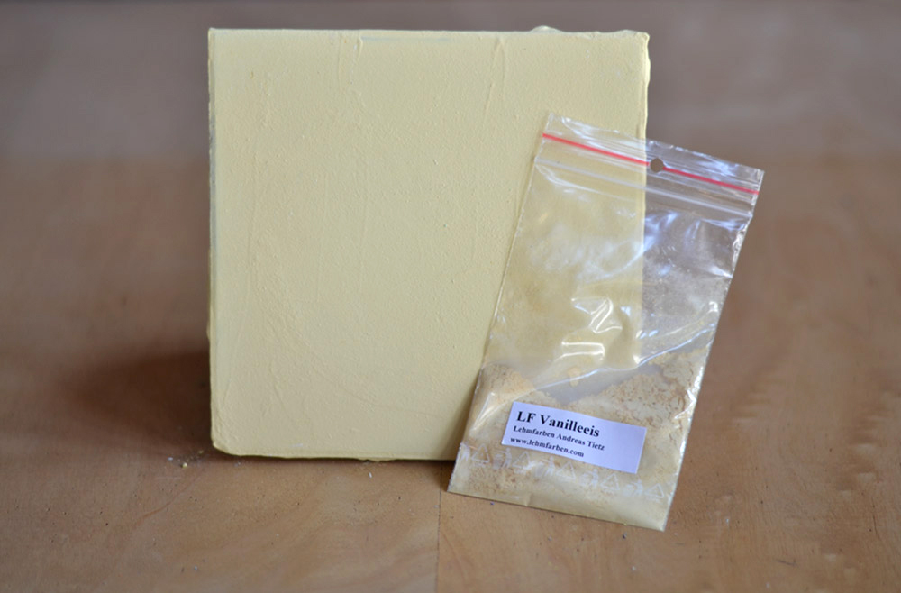 Bild 1 von Lehmfarbe Vanilleeis samtrau 2.,0  / (Menge) 0,25 kg